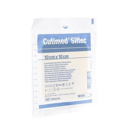 Cutimed Siltec Cp Steril 10,0x10,0cm 1 7328501