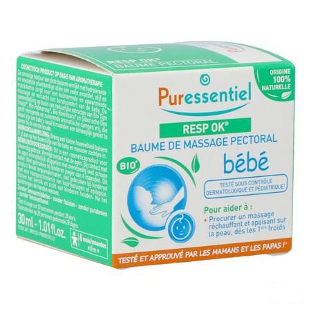 Puressentiel Ademhaling Massagebalsem Baby 30 ml  -  Puressentiel