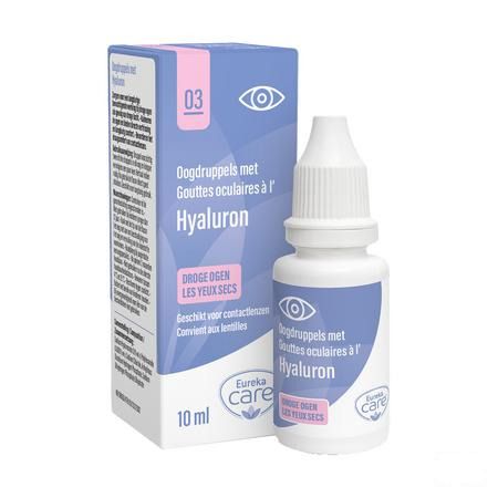 Eureka Care Collyre Yeux Secs Hyaluron 10 ml  -  Eureka Pharma