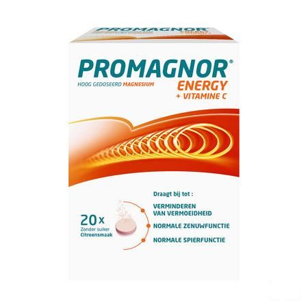 Promagnor Energy + Vit C Bruistabletten 2x10