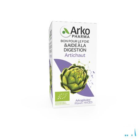 Arkogelules Artichaut Bio Capsule 40  -  Arkopharma