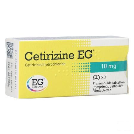 Cetirizine EG Tabletten 20 X 10 mg  -  EG