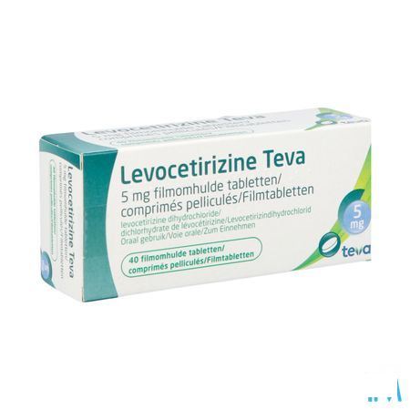 Levocetirizine Teva 5 mg Filmomhulde Tabletten 40 X 5 mg 