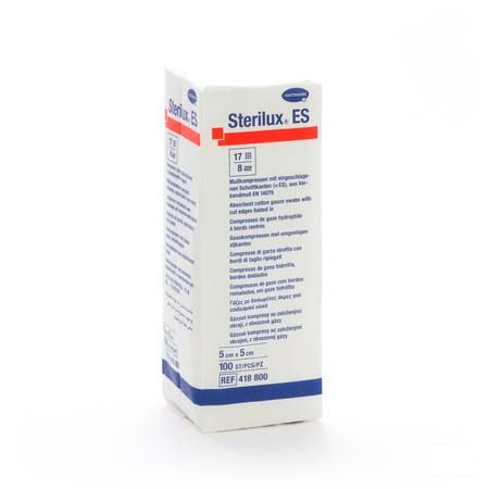 Sterilux Es 5x5cm 8pl.nst. 100 P/s  -  Hartmann