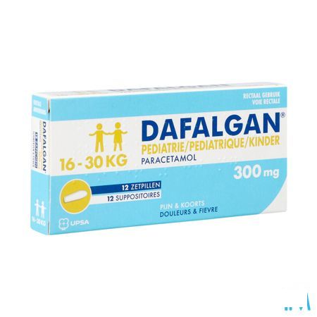 Dafalgan Pediatrie 300 mg Suppo 12