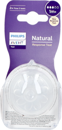 Philips Avent Natural 3.0 Zuigspeen 1M+ T3 1