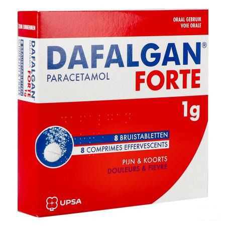 Dafalgan Forte 1 gr Agrume Comprimes Effervescents 8