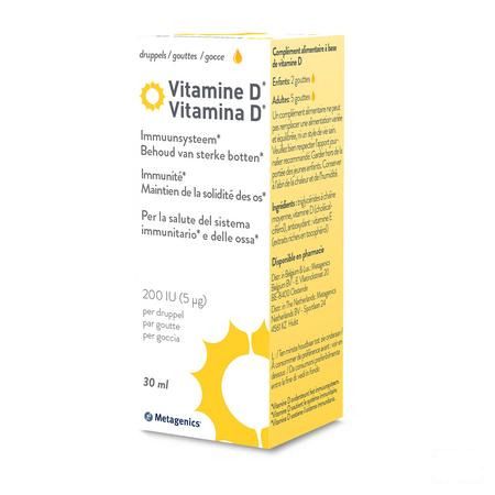 Vitamine D3 Liquid 30 ml 25777  -  Metagenics