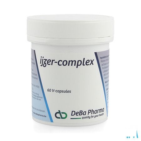 Ijzer Complex Vegetat. Capsule 60x25 mg  -  Deba Pharma