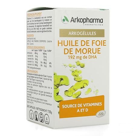 Arkogelules Huile Foie Morue Caps 220 Arkopharma  -  Arkopharma