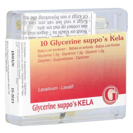 Glycerine Pharma Baby - Inf Suppo 10  -  Kela Pharma