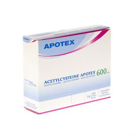 Acetylcysteine Apotex Sachets 14 X 600 mg