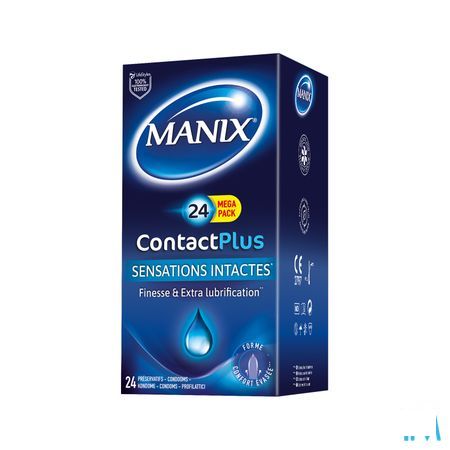 Manix Contact Plus Condomen 24