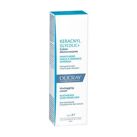 Ducray Keracnyl Glycolic + Creme Desincrustant 30 ml  -  Ducray Benelux