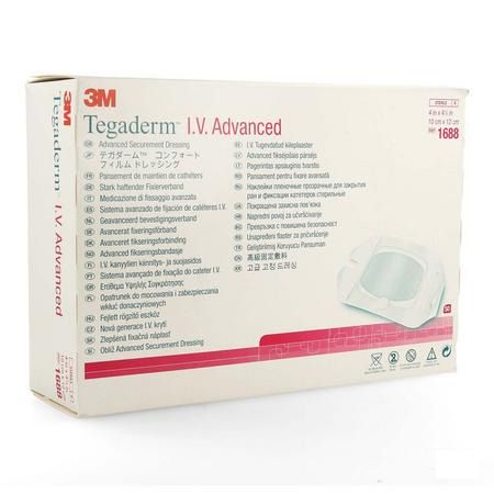 Tegaderm Iv Advanced Dressing 10,0x12,0cm 50 1688  -  3M