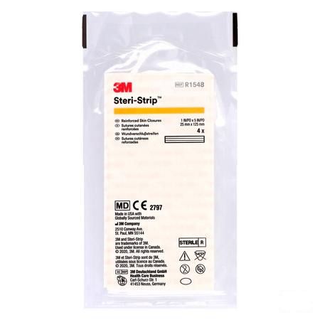 Steri-strip 3m Steril 22,0x135mm 1x4 R1548  -  3M