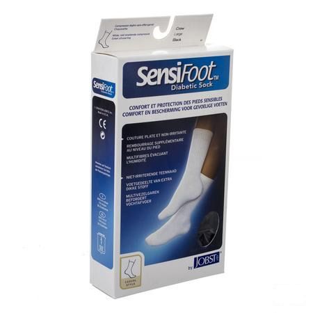 Sensifoot Chaussette Pied Diabet.noir 1p L 77147