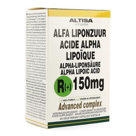 Altisa R( + )-alpha Liponzuur 150 mg + C + e V-Capsule 45  -  Dieximport