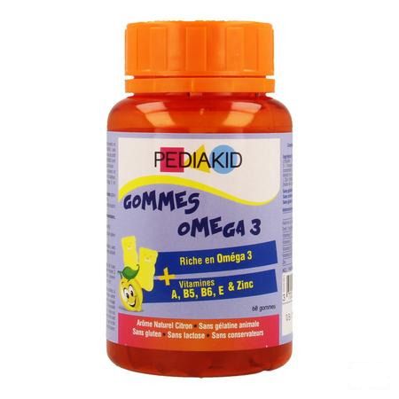 Pediakid Gummes Omega 3 Gommes A Macher 60