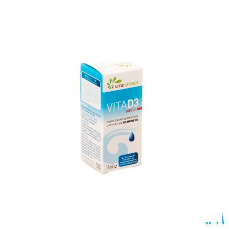 Vita D3 2000UI A Vitanutrics Druppels 15 ml 