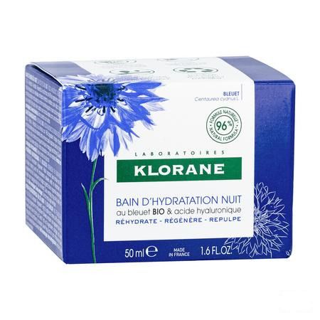 Klorane Visage Bleuet Bain Hydra Nuit 50 ml