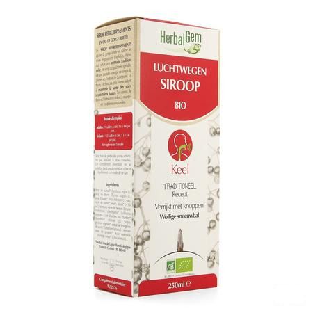 Herbalgem Verkoudheidssiroop 250 ml  -  Herbalgem