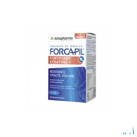 Forcapil Keratine+ Caps 60  -  Arkopharma