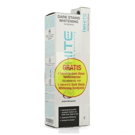 Iwhite Dentif. Dark Stains Whit. 75 ml+Brosse Dents