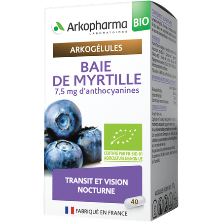 Arkogelules Myrtille Baie Bio Caps 40 Nf  -  Arkopharma