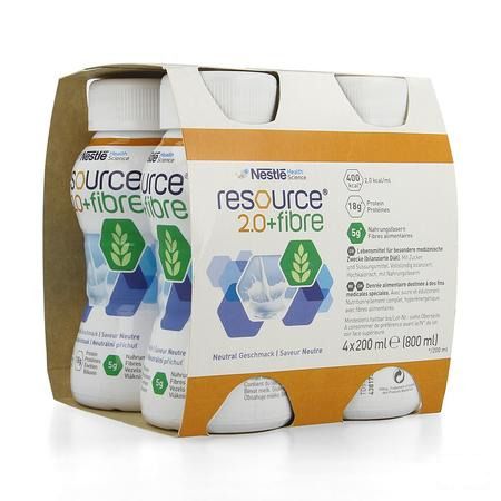 Resource 2.0 Fibre Neutre 4x200 ml 12100792  -  Nestle