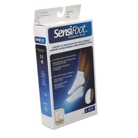 Sensifoot Sockette Pied Diabet. Blanc 1p S 79758