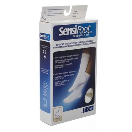 Sensifoot Chaussette Pied Diabet.blanc 1p M 77146