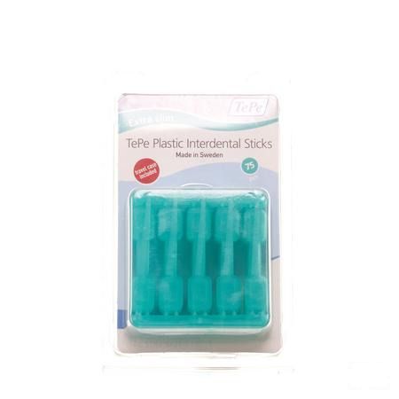 Tepe Interdental Plastic 75 Stuks + Travel Case 