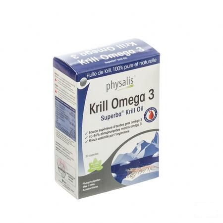 Physalis Krill Omega 3 Capsule 30  -  Keypharm