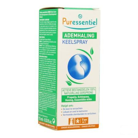 Puressentiel Ademhaling Keelspray 15 ml  -  Puressentiel