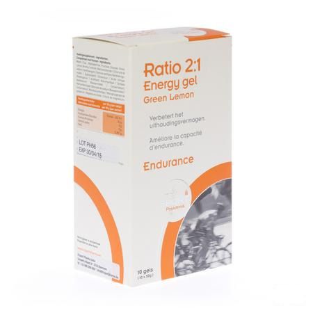 Trisportpharma Ratio 2:1 Energygel Gr. Lem. 10x50 gr  -  Trisport Pharma