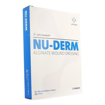 Nu-derm Alginaat Wondverband 10x10cm 10 Awd404  -  Gd Medical