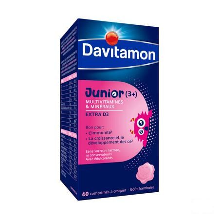 Davitamon Junior Framboos V1 Tabletten 60