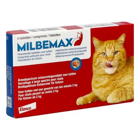 Milbemax Katten Filmomhulde tabl Blister 2x2