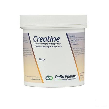 Creatine Monohydraat Poeder Oplosbaar 250 gr  -  Deba Pharma