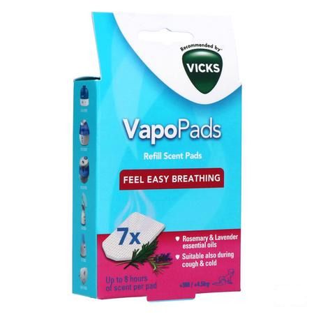 Vicks Vbr7e Paediat.comf.vapopads Rosmary-lavend 7 