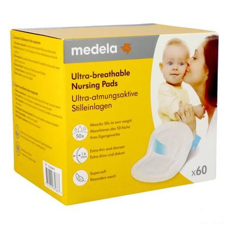 Medela Ultra Ademende Zoogkompressen 60