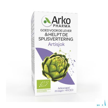 Arkogelules Artichaut Bio Capsule 40  -  Arkopharma