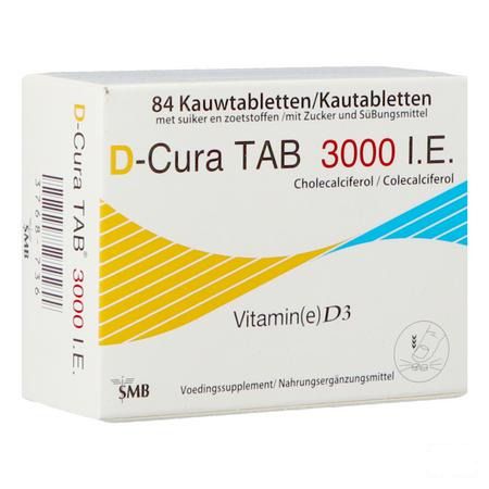 D-cura Tab 3000 kauwtabletten 84