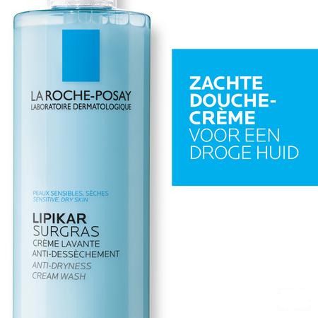 Lipikar Surgras Douche Creme Conc.A-dessech.400 ml  -  La Roche-Posay