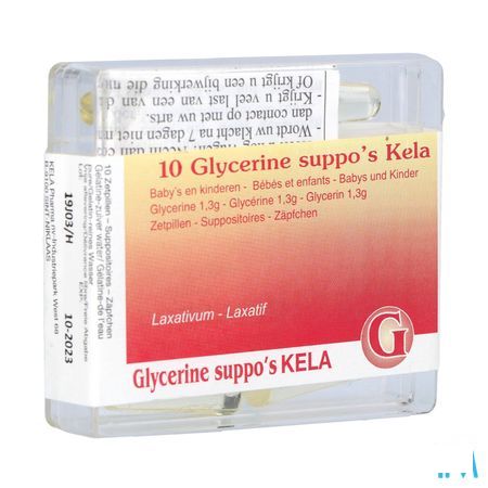 Glycerine Pharma Baby - Inf Suppo 10  -  Kela Pharma