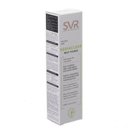 Sebiaclear Creme Mat + Pores Tbe 40 ml  -  Svr Laboratoire