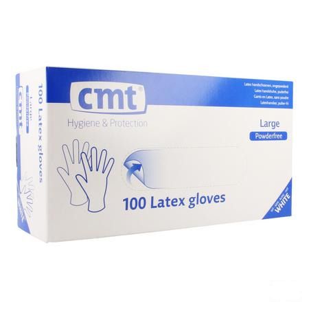 Cmt Gants Latex Blanc Lp S 100  -  Infinity Pharma