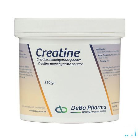 Creatine Monohydraat Poeder Oplosbaar 250 gr  -  Deba Pharma