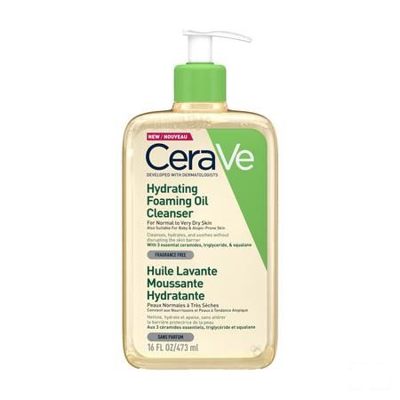 Cerave Huile Lavante Moussante Hydratante 473 ml  -  Cerave